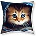 Set Di 2 Copricuscini 40x40 Cm Kitten Jeans Design - Foto miniatura 1
