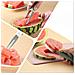 Affettatrice Per Anguria Melone Coltello Snocciolatore Forchetta 3 In 1 Acciaio - Foto miniatura 2