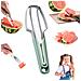 Affettatrice Per Anguria Melone Coltello Snocciolatore Forchetta 3 In 1 Acciaio - Foto miniatura 1