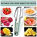 Affettatrice Per Anguria Melone Coltello Snocciolatore Forchetta 3 In 1 Acciaio - Foto miniatura 4