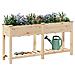 Vaso da giardino con lo scaffale Beige 161.5 x 45 x 76.5 cm - Foto miniatura 3
