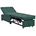Divano Letto Verde scuro 67 x 194 x 38 cm Velluto - Foto miniatura 1