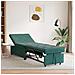 Divano Letto Verde scuro 67 x 194 x 38 cm Velluto - Foto miniatura 2