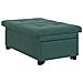 Divano Letto Verde scuro 67 x 194 x 38 cm Velluto - Foto miniatura 4