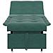 Divano Letto Verde scuro 67 x 194 x 38 cm Velluto - Foto miniatura 5