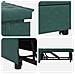 Divano Letto Verde scuro 67 x 194 x 38 cm Velluto - Foto miniatura 8