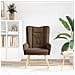 Sedia rilassante Marrone 63 x 67 x 94 cm Tessuto - Foto miniatura 3