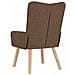 Sedia rilassante Marrone 63 x 67 x 94 cm Tessuto - Foto miniatura 6