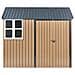 Casetta Da Giardino Nocciano 248 Cm 161 Cm Marrone - Foto miniatura 3