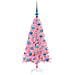 Albero di Natale con 150 LED con supporto Rosa 120 cm PVC - Foto miniatura 4
