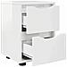 Comodino Bianco Lucido 30,5 x 30 x 43 cm Legno multistrato - Foto miniatura 5