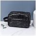 Beauty Case Da Viaggio In Pelle Pu - Borsa Da Toilette Portatile Di Grande Capacità Per Uomo E Donna Black - Foto miniatura 2