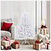 Albero di Natale artificiale Bianco 120 cm PVC e Metallo - Foto miniatura 2