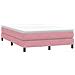 Giroletto a Molle con Materasso Rosa 160x220 cm in Velluto - Foto miniatura 5