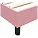 Giroletto a Molle con Materasso Rosa 160x220 cm in Velluto - Foto miniatura 8
