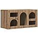 Mobile TV Rovere artigianale 80 x 35 x 40 cm Legno multistrato - Foto miniatura 1
