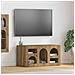 Mobile TV Rovere artigianale 80 x 35 x 40 cm Legno multistrato - Foto miniatura 2