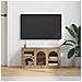 Mobile TV Rovere artigianale 80 x 35 x 40 cm Legno multistrato - Foto miniatura 4