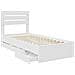 Struttura del letto Bianco 90 x 190 cm Legno Ingegnerizzato - Foto miniatura 5