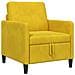 Divano con Storage Giallo 72 x 78 x 87 cm Poliestere - Foto miniatura 1