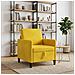Divano con Storage Giallo 72 x 78 x 87 cm Poliestere - Foto miniatura 2