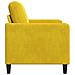 Divano con Storage Giallo 72 x 78 x 87 cm Poliestere - Foto miniatura 5