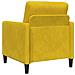 Divano con Storage Giallo 72 x 78 x 87 cm Poliestere - Foto miniatura 6