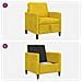 Divano con Storage Giallo 72 x 78 x 87 cm Poliestere - Foto miniatura 8