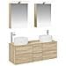 Set di mobili per il bagno 5 pcs Rovere Sonoma - Foto miniatura 1