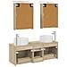 Set di mobili per il bagno 5 pcs Rovere Sonoma - Foto miniatura 8