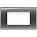 Placca   Living Light Fumo Di Londra Quadra 4 Posti Tecnopolimero Lna4804kf - Foto miniatura 2