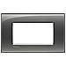 Placca   Living Light Fumo Di Londra Quadra 4 Posti Tecnopolimero Lna4804kf - Foto miniatura 1
