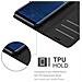 Custodia Compatibile Con Samsung Galaxy S8 Plus In Nero Carbone - Coperchio Protettiva Con Chiusura Magnetica, Funzione Stand E Tasca Per Le Carte - Foto miniatura 6