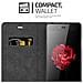 Custodia Compatibile Con Zte Nubia Z9 Max In Nero Di Notte - Coperchio Protettiva Con Chiusura Magnetica, Funzione Stand E Tasca Per Le Carte - Foto miniatura 2