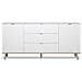 Mobile Credenza 2 Ante 3 Cassetti Bianco E Sonoma 180x40xh. 87 Cm - Foto miniatura 2