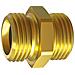 Raccordo Filettato Doppio, G 3/8 A, 3/4 A, Sw 32, Ottone, Pressione Di Lavoro Max. 25 Bar Max. 150 ° C - Foto miniatura 1