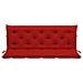 Cuscino per Panca Rosso 150x (50+50) x7cm in Tessuto Oxford - Foto miniatura 2