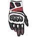 Sp X Air Carbon V2 Guanti Moto Nero / Bianco / Rosso 3xl - Foto miniatura 1