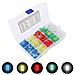 500pcs Led 5mm Diodi Light Emitting Diode Diodi Resistore Kit Diffusa 2pin Round Luce Di Testa Emitting Diodes Colori Assortiti Bianco Rosso Giallo Verde Blu Kit Box - Foto miniatura 1