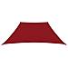 Parasole a Vela in Tela Oxford a Trapezio 2/4x3 m Rosso - Foto miniatura 3