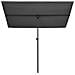 Ombrellone da Giardino Palo in Alluminio 180x110cm Antracite - Foto miniatura 3