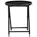Set Da Bistrot Per Giardino 3 Pz In Polyrattan E Vetro Nero - Foto miniatura 3