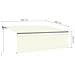 Tenda da Sole Retrattile Automatica con Parasole 4x3 m Crema - Foto miniatura 4