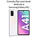 Maxy Custodia Book Orizzontale Silicone Case Per Samsung Galaxy A41 A415 Black-pink - Foto miniatura 2
