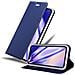 Custodia Compatibile Con Apple Iphone 11 In Classy Blu Scuro - Coperchio Protettiva Con Chiusura Magnetica, Funzione Stand E Tasca Per Le Carte - Foto miniatura 1