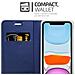 Custodia Compatibile Con Apple Iphone 11 In Classy Blu Scuro - Coperchio Protettiva Con Chiusura Magnetica, Funzione Stand E Tasca Per Le Carte - Foto miniatura 5