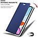 Custodia Compatibile Con Apple Iphone 11 In Classy Blu Scuro - Coperchio Protettiva Con Chiusura Magnetica, Funzione Stand E Tasca Per Le Carte - Foto miniatura 8