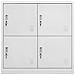 Armadietti Con Chiave 5 Pz Grigio Chiaro 90x45x92,5 Cm Acciaio - Foto miniatura 3
