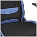 Sedia Da Gaming Con Poggiapiedi Nero E Blu In Tessuto - Foto miniatura 10