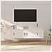 Set Mobili Porta Tv 3 Pz Bianco In Legno Multistrato - Foto miniatura 1